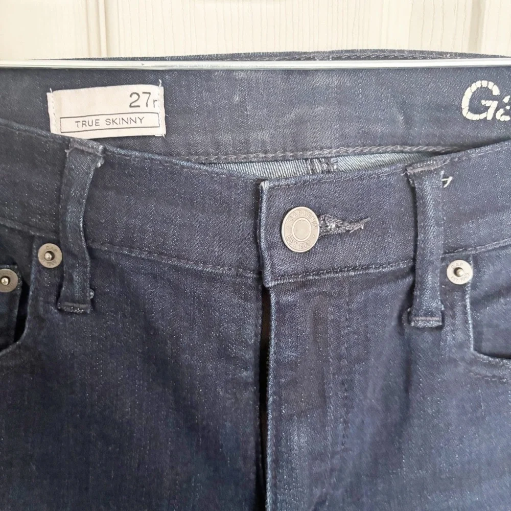 Gap High Waist Dark Denim Skinny Jeans Size 27